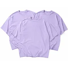 GENERICO - TRIPACK POLOS OVERSIZE LILA