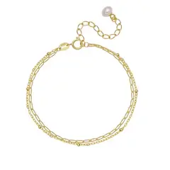 ELAHIA JOYERIA - PULSERA DORADA DOBLE