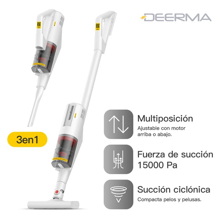 Aspiradora Ciclónica DX888 - 2 en 1 Vertical y De Man