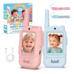 GENERICO - Walkie talkie para niños con cámara x 2 unid