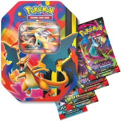 POKEMON - Cartas TCG - Mega Charizard Y 40 Cards y Lata Coleccionable Español