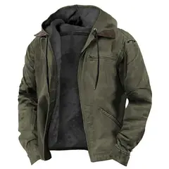 TIOZONEY - Chaqueta de solapa de invierno para hombres