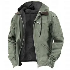TIOZONEY - Chaqueta de solapa de invierno para hombres