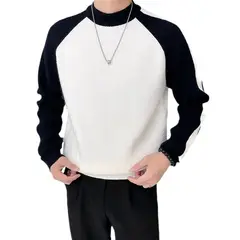 TIOZONEY - Sudadera de cuello redondo para hombres