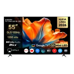 XIAOMI - Televisor Smart TVXiaomi TV S Mini LED 55" Google TV 2026
