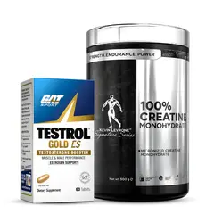GAT - Testrol Gold 60 Tabletas Booster T - Sport + Creatina Kevin Levrone 500 G