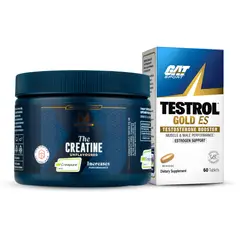 GAT - Testrol Gold 60 Tabletas - Sport + Creapure Myprotein 250 G - 73 Servicios