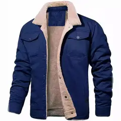 TIOZONEY - Chaqueta de solapa de invierno para hombres