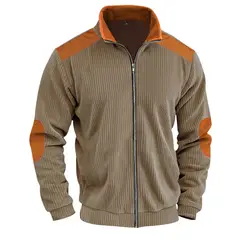 TIOZONEY - Abrigos para Hombre-Marrón