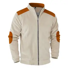 TIOZONEY - Abrigos para Hombre-Beige