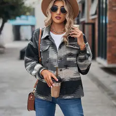 TIOZONEY - Camisa de mujer Negro