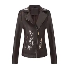 TIOZONEY - Chaquetas de mujer-Café