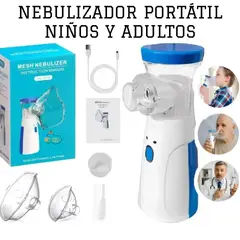 OEM - Nebulizador Portátil para Niños y Adultos 3 Boquillas Alivia Males Respiratorios