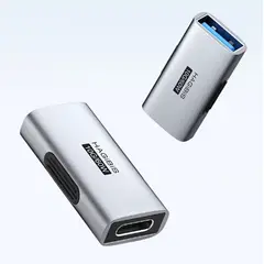 HAGIBIS - Mini Adaptador USB-C USB-A Hembra 60w Portable Carga
