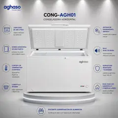 AGHASO - CONGELADORA BLANCA CONG-AGH01 249 LITROS BLANCO
