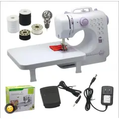 GENERICO - Mini Máquina De Coser Multifuncional Portátil 12 Puntadas con Mesita de Extension
