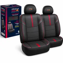 OEM - Cubre Asientos Delanteros Racing Universal Negro