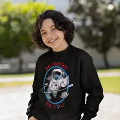 GENERICO - Polera niño franelado negro Be You