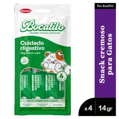 GENERICO - Snack Cremoso Gato Bocatito Cuidado Digestivo 4 tubos 56g