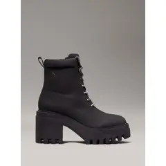 CALVIN KLEIN - BOTIN CHUNKY HEELED ZIP BOOT LTH