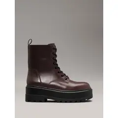 CALVIN KLEIN - BOTIN FLATFORM HIGH LACE UP MG DL CK