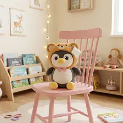 GENERICO - Peluche Pinguino con Gorro 26 cm