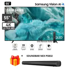 SAMSUNG - Televisor QLED 55 QN55Q7FAAGXPE 4K UHD Smart TV + Soundbar Nex