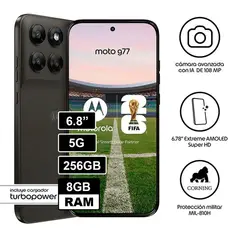 MOTOROLA - G77 8GB 256GB Negro