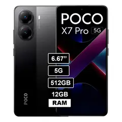 XIAOMI - Celular Poco X7 Pro 5G 12GB 512GB Negro