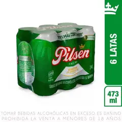 PILSEN - Cerveza 473ml Lata - SixPack