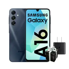 SAMSUNG - A16 128GB - 4GB NEGRO + CARGADOR 25W