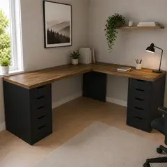Pelikano - Escritorio Gamer en L 180x180 cm con 10 Cajones Tablero 36 mm - Innovaciones Lumik