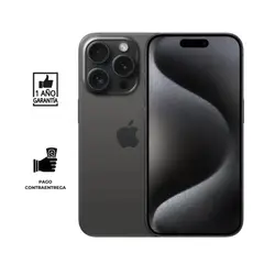 APPLE - IPhone 15 Pro Reacondicionado (ESIM) 128gb I Grado A I color: Negro
