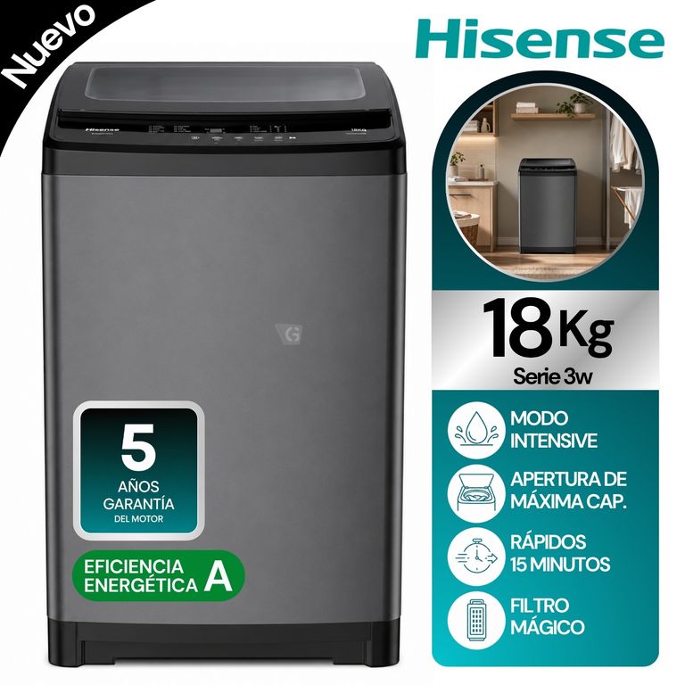 Lavadora Carga Superior 18Kg WT3W1823UT