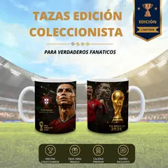 GENERICO - TAZA DE CRISTIANO RONALDO - COPA MUNDIAL 2026 - EL BICHO