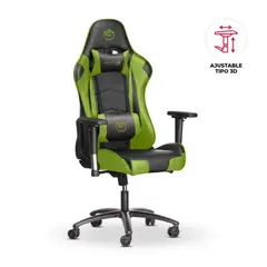 CYBERTEL - Silla Gamer COMBAT GREEN CX1002 CYBERMAX