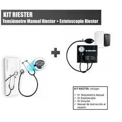 RIESTER - Tensiómetro Aneroide y Estetoscopio + Estuche