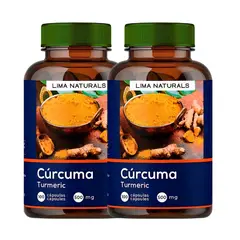 LIMA NATURALS - PACK X 02 - Cápsulas de Curcuma - 100 Capsulas