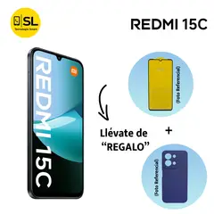 XIAOMI - REDMI 15C 8GB RAM 256GB COLOR NEGRO DE REGALO CASE + MICA