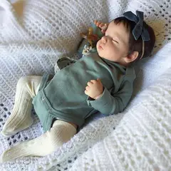 TIOZONEY - Muñeca bebe reborn vinilo de silicona juguetes para 50cm