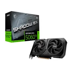 Msi - Tarjeta de Video NVIDIA GeForce RTX 5060 Ti Shadow 2X OC Plus 8GB GDDR7