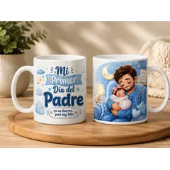 GENERICO - TAZA PERSONALIZADA MI PRIMER DIA DEL PADRE, REGALO ESPECIAL PERSONALIZADO