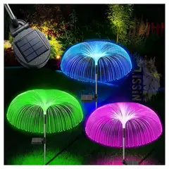 ROHS - LUCES SOLARES MEDUSA MULTICOLOR DE 2 UNIDADES