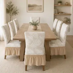 SALA FABULOSA - Funda de silla de 6 piezas Catiónico palma - Beige nude