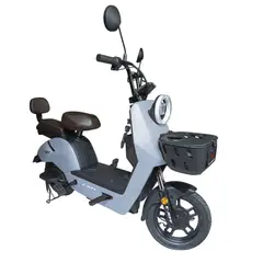JEFF BIKE - BICIMOTO MODELO EXOTIC COLOR GRIS 50KM AUTONOMIA 35KMH VEL.MAX CON BATERIA DE GRAFENO