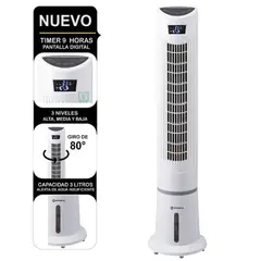 Imaco - Enfriador de Aire Digital IYS5535 de 58W - Blanco