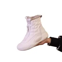 TIOZONEY - Botas de nieve largas de chiporro para mujer
