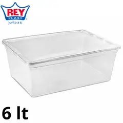 Reyplast - Caja Modubox 6 Lt Transparente -