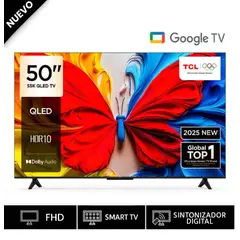 TCL - Televisor QLED FHD Smart Google TV 50S5K Año 2025