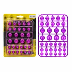 OEM - Tapa Para Tuerca De Llanta Universal Lila 30Pcs